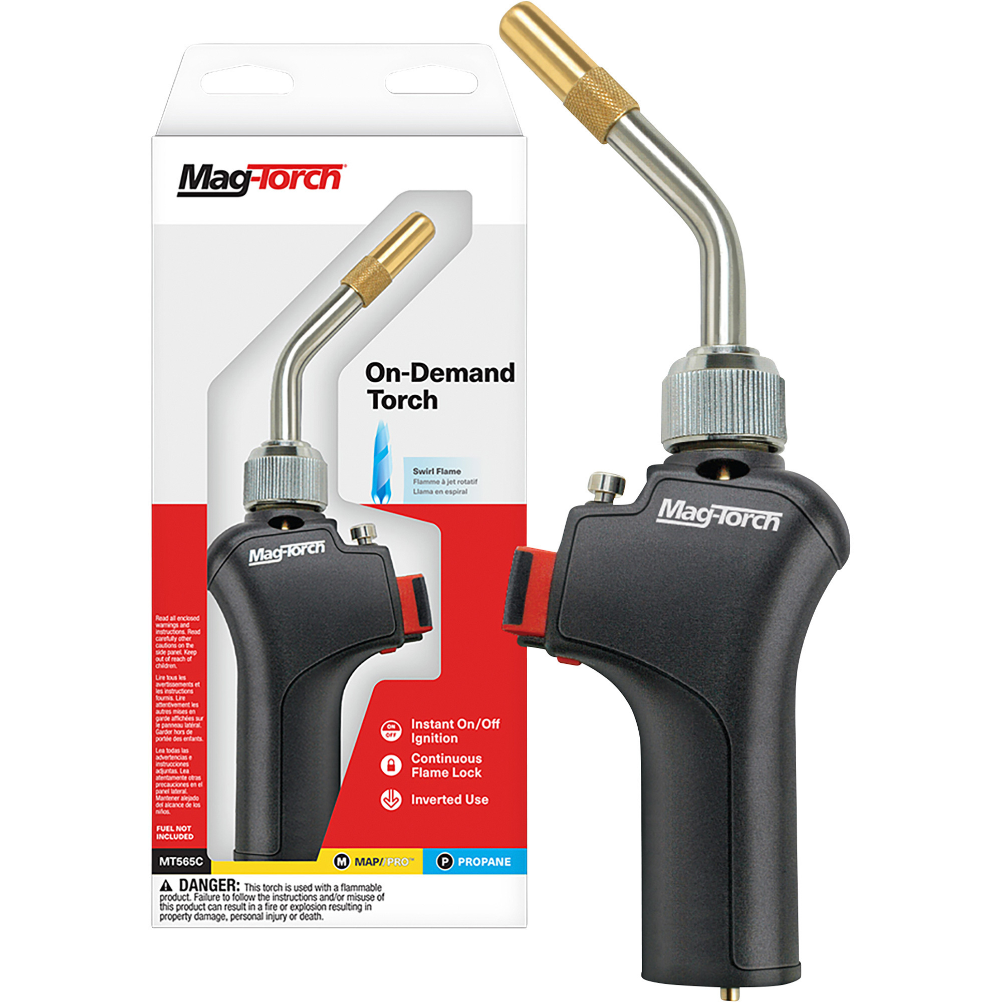 MagTorch Butane Cylinder, Includes 5 Fill Tips, 5.6oz. Can, Model MT